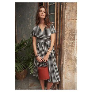 Sezane Marielle midi wrap dress